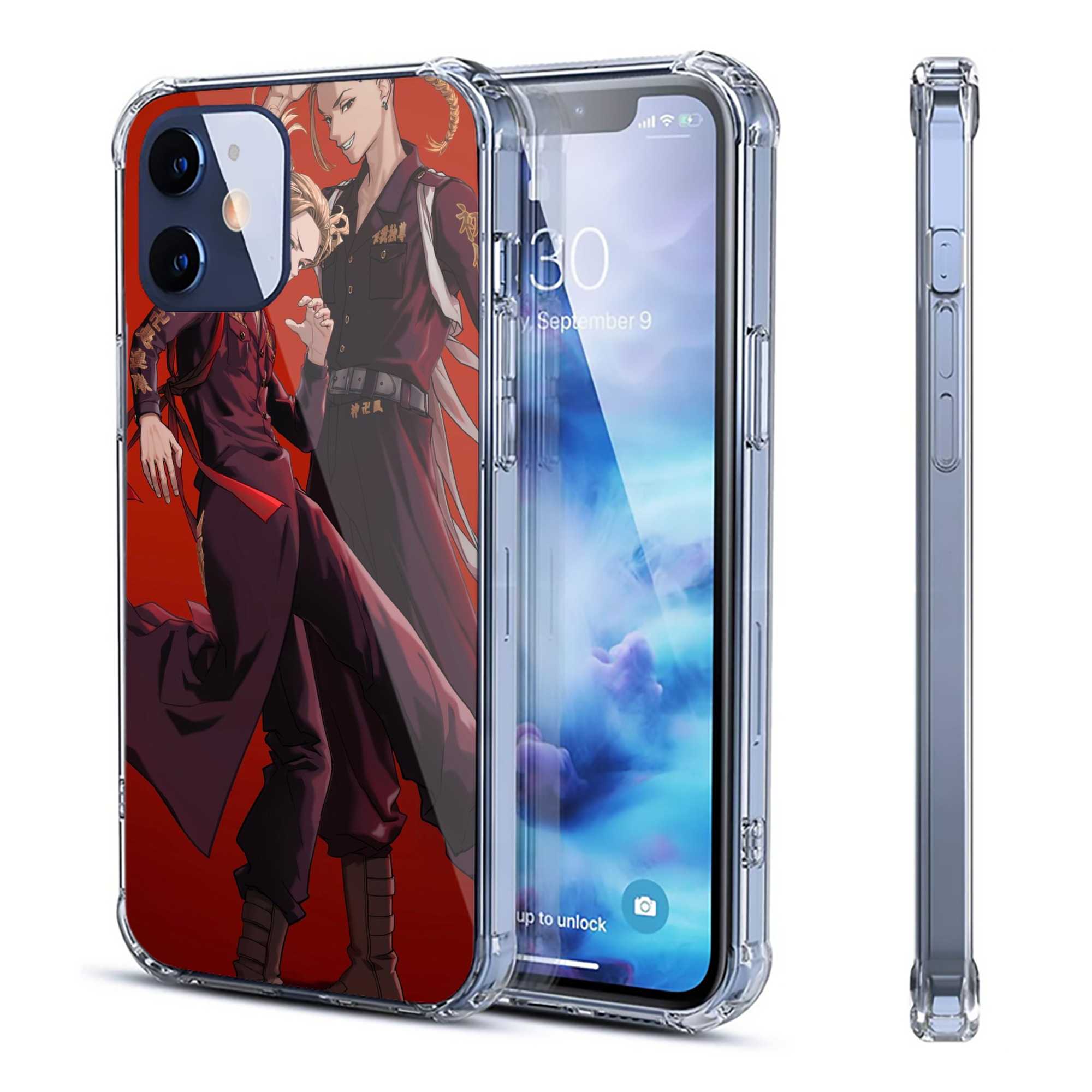 （画像用） 東京リベンジャーズ Tokyo Revengers 【iPhone 12シリーズ対応】透明スマホケース（クリアソフトケース）